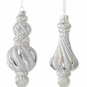 Cristal Iridiscente y Plateado (set 2)