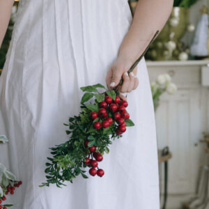 Rama de Boxwood con Berries