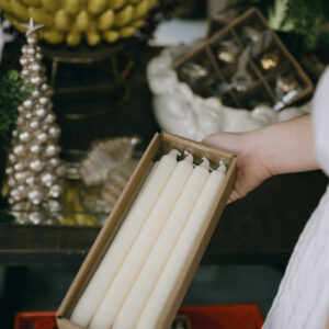 Velas Cremas 10" (Set 12)